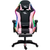 Powergaming Led Rgb Gaming-stuhl Mit Fußstütze