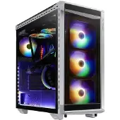 XPG BATTLECRUISER Midi-Tower Weiß, Midi Tower, PC, Schwarz, Weiß, ATX, EATX, micro ATX, Mini-ITX, SPCC, Gaming
