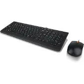 Lenovo 300, Volle Größe (100%), Kabelgebunden, USB, QWERTY, Schwarz