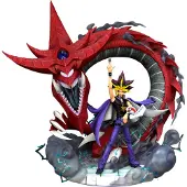 Plastoy Yami Yugi &amp; Slifer Yugioh! Statue Figur
