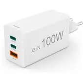 Hama Mini-qc+pd+gan-usb-a-und Usb-c-wandladegerät 100w
