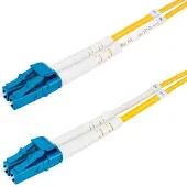 StarTech.com .com 1 Meter LWL Patchkabel LC LC (UPC) Singlemode OS2 Duplex, 9/125µm, 100Gbit, Biegeunempfindlich, Geringe Einfügedämpfung, LSZH Glasfaserkabel, 1 m, LC/UPC, OS2, LC, LC
