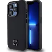 DKNY Pu Leather Stack Logo Magsafe Iphone 15 Pro Handyhülle