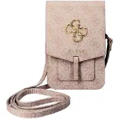GUESS Crossbody-Handytasche - Smartphone-Umhängetasche mit Gurt 4G Logo - Rose