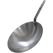 HorecaTraders 5114.35, Rund, Wok-/Bratpfanne, Edelstahl, Edelstahl, Stahl, Stahl