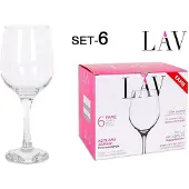 LAV Fame Gläser 480 ml 6er Set für Wasser und Wein