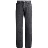 HUGO Regular-fit-Jeans "Jonah", Herren, Gr. 36, Länge 34, schwarz (charcoal010), Denim/Jeans, Obermaterial: 100% Baumwolle, unifarben, regular fit lang, Jeans Regular-fit-Jeans, regular fit