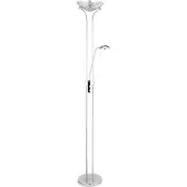 Searchlight LED-Stehleuchte Mother & Child, chrom, Leselampe, dimmbar