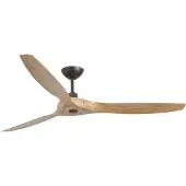 Faro Deckenventilator Morea L, DC, 3 Flügel hellbraun