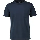Lerros Kurzarmshirt , Herren, Gr. L, blau (classic navy), Feinstrick, Obermaterial: 100% Baumwolle, unifarben, normal, Rundhals, angesetztes Bündchen, Shirts Kurzarmshirt, in Feinstrick