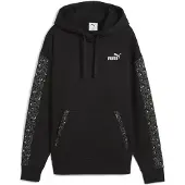 Puma Ess Graphic Animal Comfort Kapuzenpullover Schwarz L Damen Schwarz L
