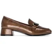 Carmela für Damen. 16253902-TAUPE Leder Mokassins 162539 braun (39), 3 bis 5 cm, Keine, Lässig