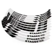 Stage6 13-Zoll Scooter Felgenaufkleber Set Weiß