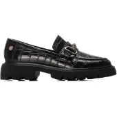Carmela für Damen. 16254701-NEGRO Mokassins 162547 schwarz (38), 3 bis 5 cm, Keine, Lässig