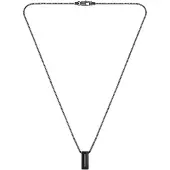 BOSS Kette mit Anhänger "CANDOR JEWELRY", schwarz, Halsketten, Edelstahl, L: 70 B: 2mm, Kette mit Anhänger, B:2mm