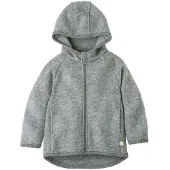 Disana - Kid's Walk-Jacke Zipp - Wolljacke Gr 122/128 grau