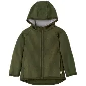 Disana - Kid's Walk-Jacke Zipp - Wolljacke Gr 122/128 oliv