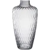 Leonardo Dekovase "GK/Vase GIULIA", grau, B:20cm H:38cm T:20cm, Glas, Vasen, Dekovase