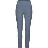 H.I.S. Leggings H.I.S, Damen, Gr. 36/38, N-Gr, blau (jeans blau), Obermaterial: 70% Baumwolle, 25% Polyester, 5% Elasthan, unifarben, Basic, Hosen Leggings, im Schlupfhosen Style