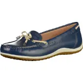 Geox Damen D Vega Moc B Mokassins, Blue Skin, 36 EU