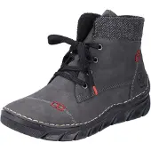 Rieker Winterstiefeletten Damen Kunstleder Grau Größe: 37