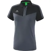 Erima Squad Poloshirt 42 schwarz/slate grey