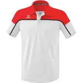 Erima CHANGE Poloshirt XL weiß/rot/schwarz