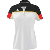 Erima Damen Poloshirt Change 1112318 36 - Weiß/Schwarz/Rot - 36