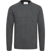Casual Friday Strickfleece-Pullover "Strickpullover CFKarl", Herren, Gr. XXL, grau (pewter mix), Obermaterial: 80% Wolle WO. 20% Polyamid PA., Pullover Strickfleece-Pullover