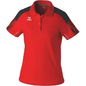 Erima Damen EVO STAR Poloshirt 1112412 40 - Rot/Schwarz - 40