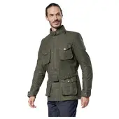 Detlev Louis DL-JM-4 Waxcotton Motorrad-Jacke Herren Baumwolle grün, 48
