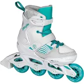 Playlife Inline-Skates Light Breeze 82A Weiß/Türkis Größe 29/32