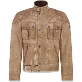 Belstaff Brooklands Motorrad Lederjacke, hellbraun, XL