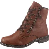 Rieker Stiefelette Schnürstiefelette, Schnürboots mit Reißverschluss an der Außenseite