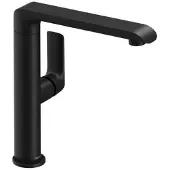 Ravak Flat FL 016.20BL Waschtischarmatur 262 mm mit Schwenkarm, ohne Ablaufgarnitur, schwarz