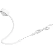 LIGHTME Tischleuchte Powerlens Snake, weiß, Flexarm