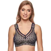 Susa Bügelloser BH "BH ohne Bügel Prints", Damen, Gr. 85, Cup G, blau (deep ocean), Stoff, Obermaterial: 57% Baumwolle CO. 38% Polyamid PA. 5% Elasthan EL., BHs Bügelloser BH