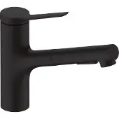 Hansgrohe Einhebel-Küchenarmatur Zesis M33 Auszugslänge bis zu 500mm, mattschwarz