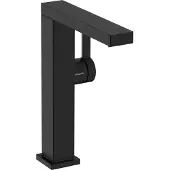 Hansgrohe Tecturis E Fine Einhebel-Waschtischmischer 240, Ausladung 197mm, Push-Open Ablaufgarnitur, CoolStart, 73073670, Farbe: Mattschwarz