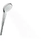 Hansgrohe Croma Select S, Handduschbrause mit Kopf, Chrom, Weiß, Wand