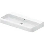 Duravit Collection One Waschtisch, 1000x470mm, mit Überlauf, Unterseite glasiert (für verbesserte Hygiene), 2382100060, Farbe: ohne Hahnloch