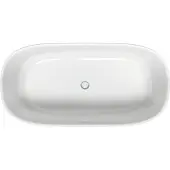 Duravit Zencha Oval-Badewanne, freistehend, nahtlose Verkleidung, 1800x900mm, Weiß Matt, 700463000000000