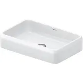 Duravit Aufsatzbecken Qatego 60x40cm, o HL, Ü, HL, gs, w hgl HygGlaze