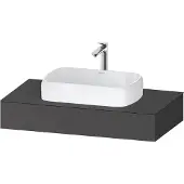 Duravit Collection One Konsole, 1000x550x170mm, mit Ausschnitt mittig, QA4801049490000, Farbe: Graphit matt
