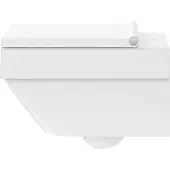 Duravit Vero Air Wand-WC Rimless 37x57cm, Spülrandlos, Tiefspüler, 25250900001, Farbe: Weiß mit Wondergliss