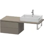 Duravit Konsolenunterschrank L-CUBE 400x620x547mm flannel grey seidenmatt