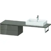 Duravit L-Cube Unterschrank für Konsole, Breite 720mm, Tiefe 547mm, 2 Schubkästen