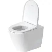 Duravit D-Neo Stand-WC, Tiefspüler, spülrandlos, Abgang: waagerecht, back to wall, 370x580x400mm, 2003092000, Farbe: Weiß mit HygieneGlaze
