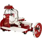 Van Berkel International B3 rot - Schwungrad-Aufschnittmaschine mit Messer aus verchromten Stahl 300 mm