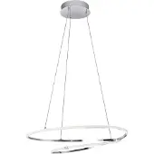 Nova Luce VIAREGGIO LED Pendelleuchte Chrom 28W Warmweiss 120x56cm 8101201